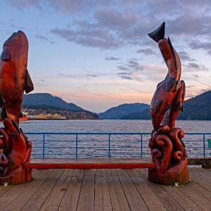 first nation carving harbour quay port alberni