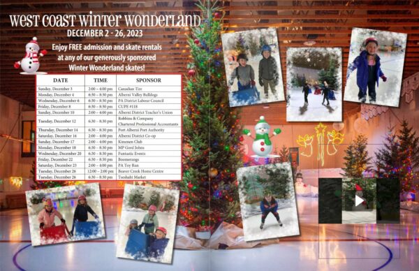 West Coast Winter Wonderland 2023 Schedule - Port Alberni, Alberni Valley Tourism