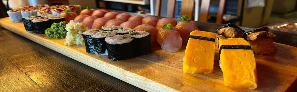 Sushi platter from Alberni Sushi in Port Alberni