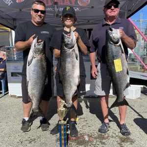 Winners of the 2022 Port Alberni Salmon Derby