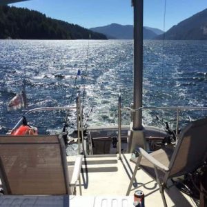 view from the boat Alberni Charters
