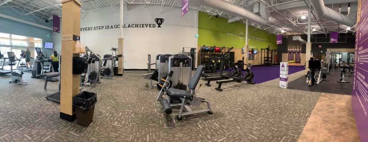 Gym Equipment at Anytime Fitness in Port Alberni