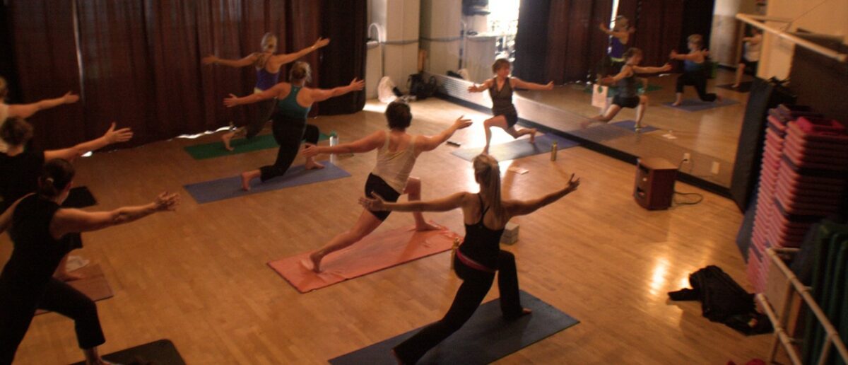 Yoga class at Alberni Fitness, Port Alberni