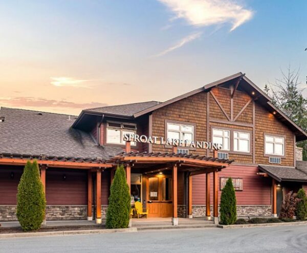 Sproat Lake Landing Hotel Front Entrance, Port Alberni, Vancouver Island