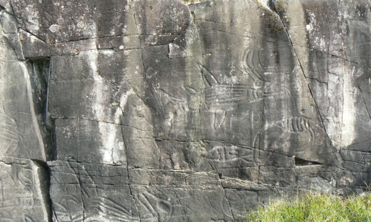 Petroglyphs at Sproat Lake Provincial Park, Alberni Valley