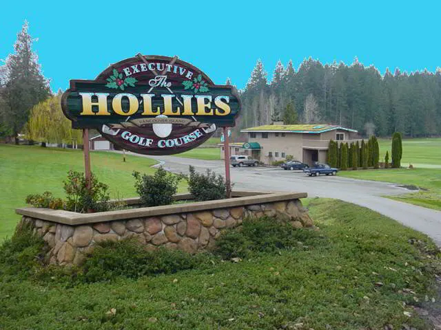 View of the golf course at Hollies Executive Golf Course in Port Alberni