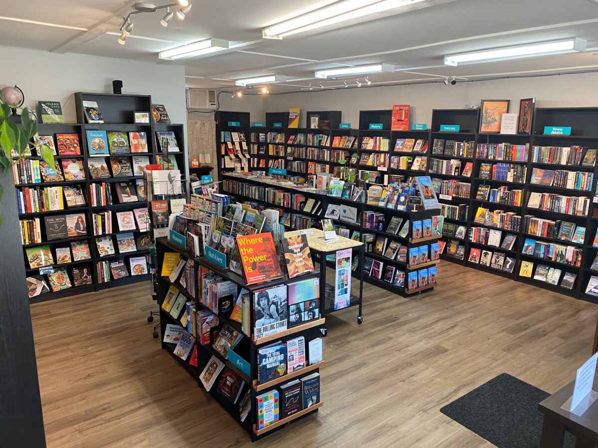 Inside view of Mobius Books in Port Alberni, Alberni Valley
