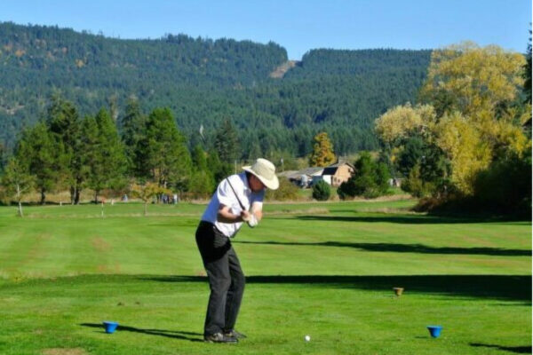 golfing in the alberni valley on vancouver island