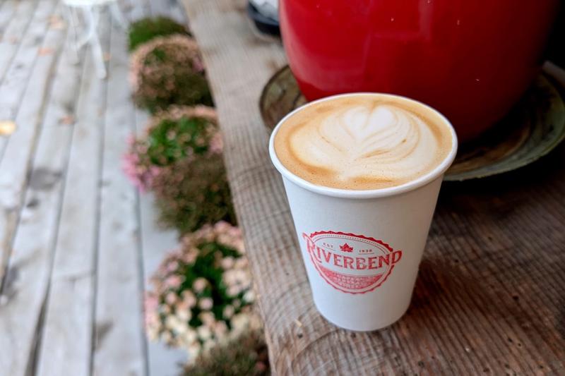 Coffee from Riverbend Café & General Store in Port Alberni
