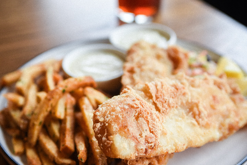 Fish and chips in Port Alberni served at The Station Taphouse
