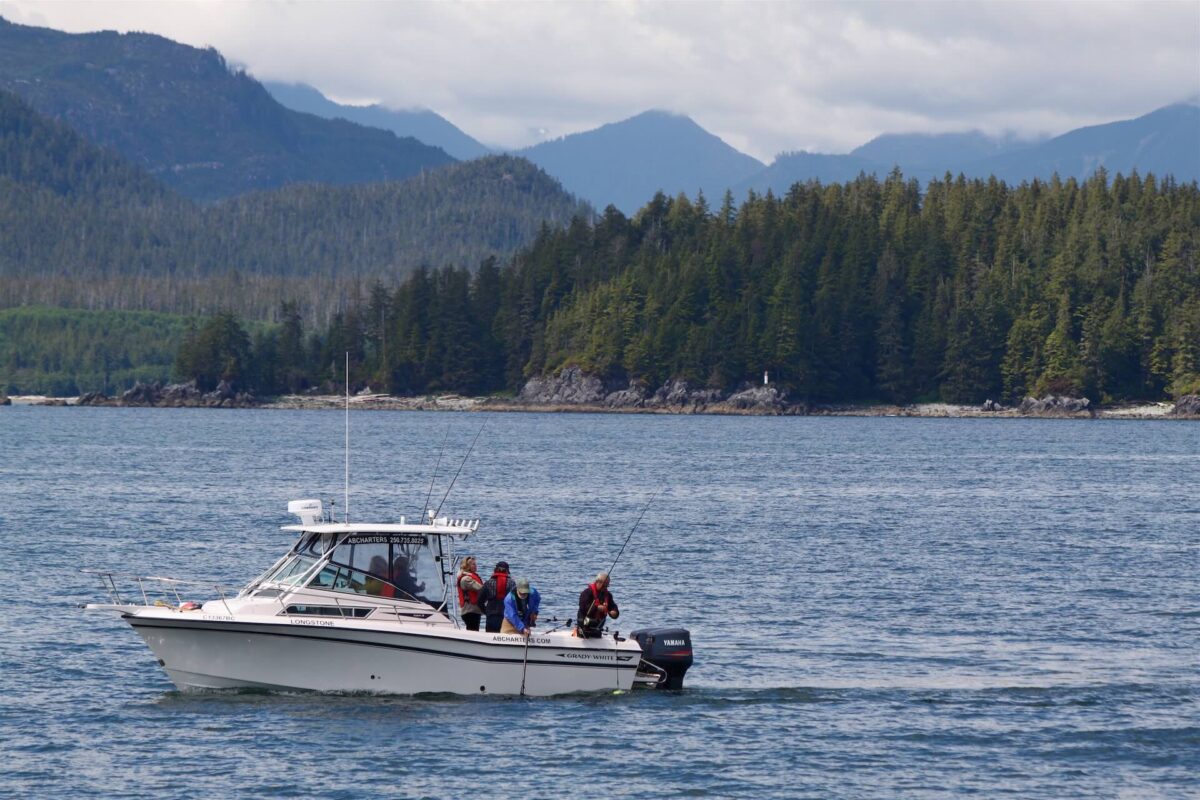 Fishing boat on Barkley Sound near Port Alberni