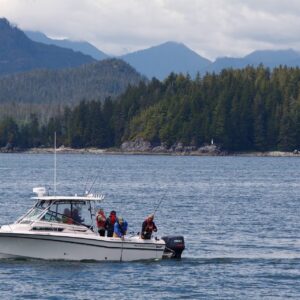Fishing boat on Barkley Sound near Port Alberni