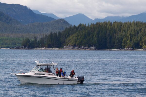 Fishing boat on Barkley Sound near Port Alberni